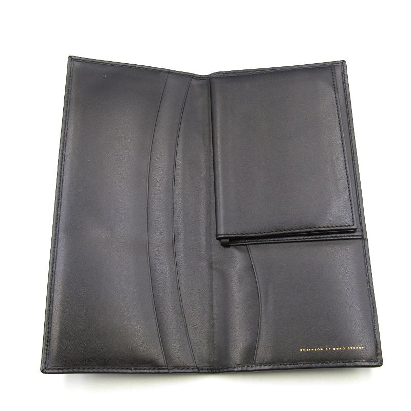 美品 SMYTHSON スマイソン 長財布 トラベルウォレット 薄型 パスポート 