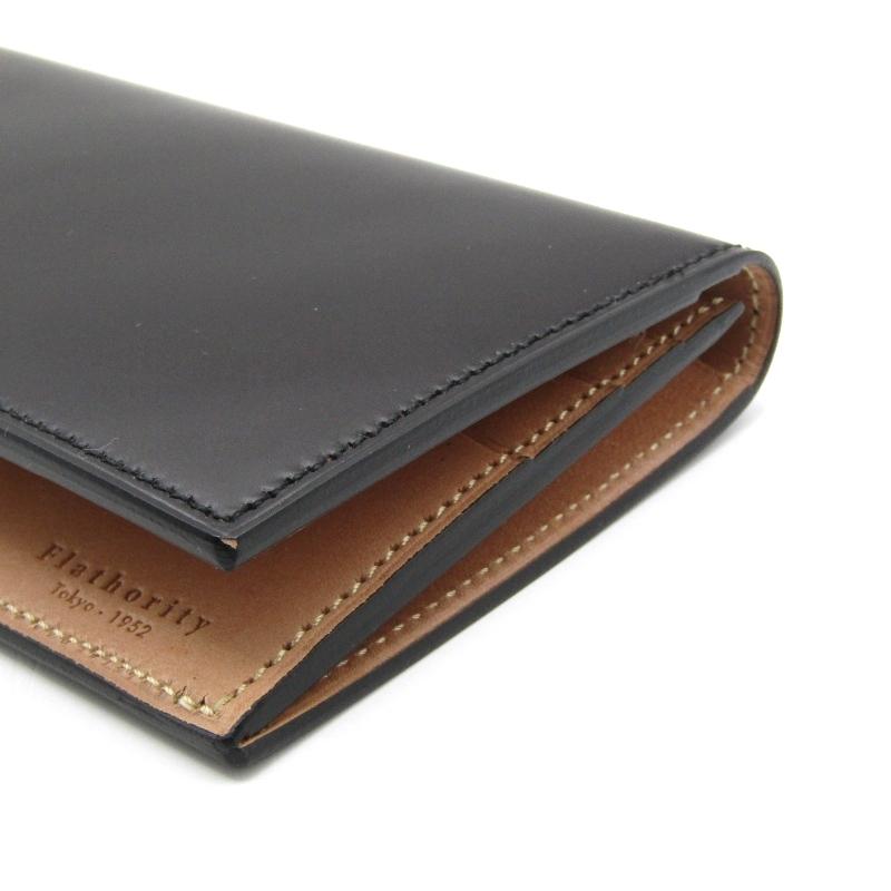 未使用 Flathority フラソリティ 長財布 FM701 水染 オイルコードバン