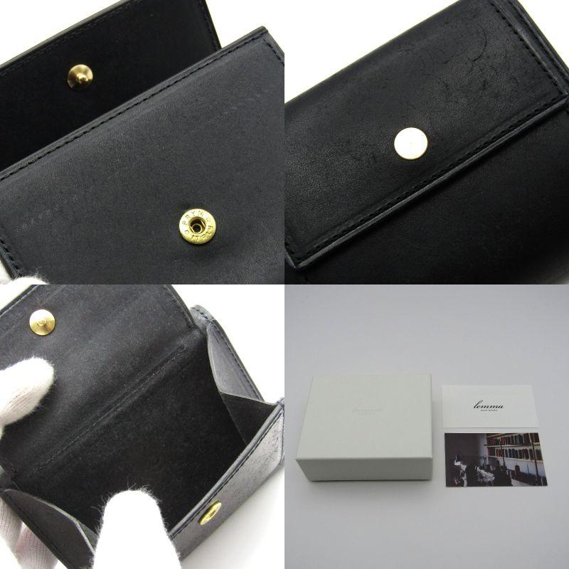 美品 レンマ レクタ コンパクトウォレット ミニ財布 ブラック 使い勝手最高】コンパクトな革財布！レンマ「レクタ」のご紹介 lemma