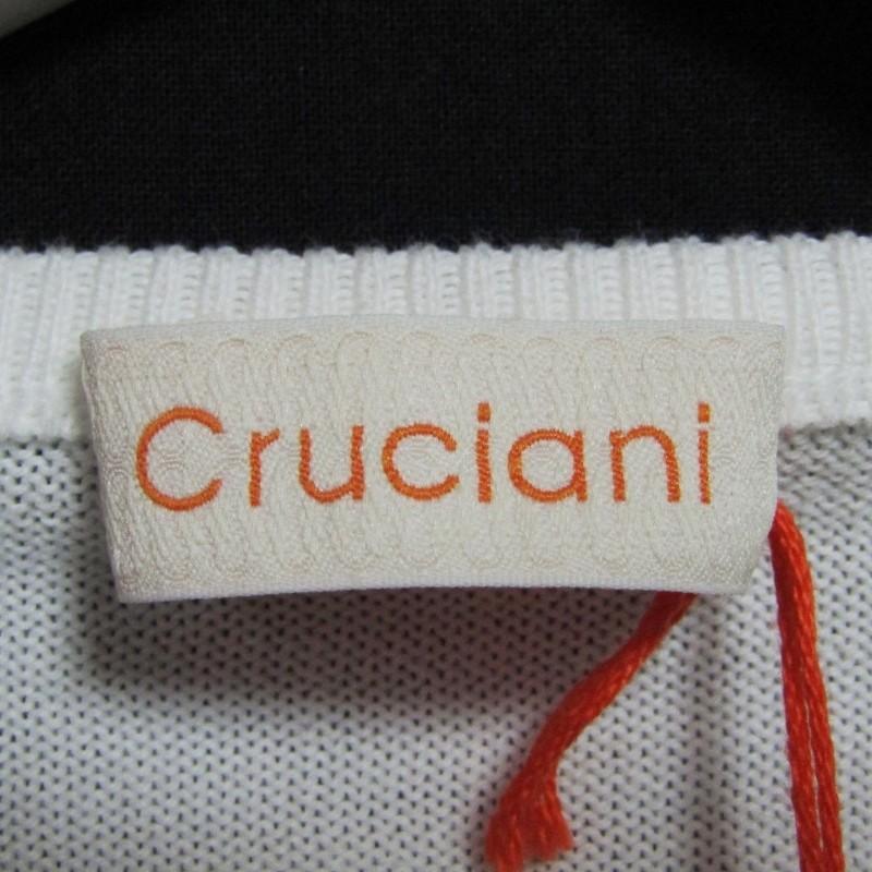 未使用 Cruciani クルチアーニ 長袖コットンニット CU3171 Vネック 