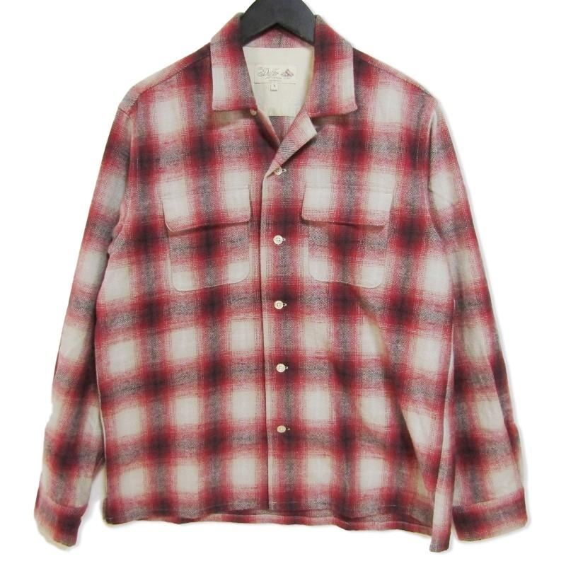 The Duffer ダファー 長袖チェックシャツ オンブレチェック オープンカラー レッド 赤 L メンズ 中古 クラシック 通販 Yahoo ショッピング