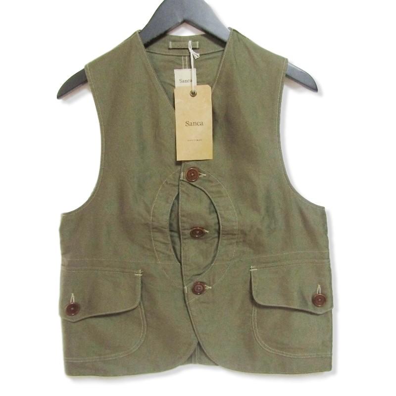 未使用 Sanca サンカ ハンティングベスト S13SVT01 MOLESKIN GAME VEST 