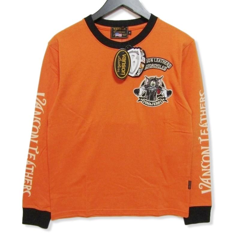 VANSON 未使用 バンソン 長袖Tシャツ TJV-928 トムとジェリー クルー