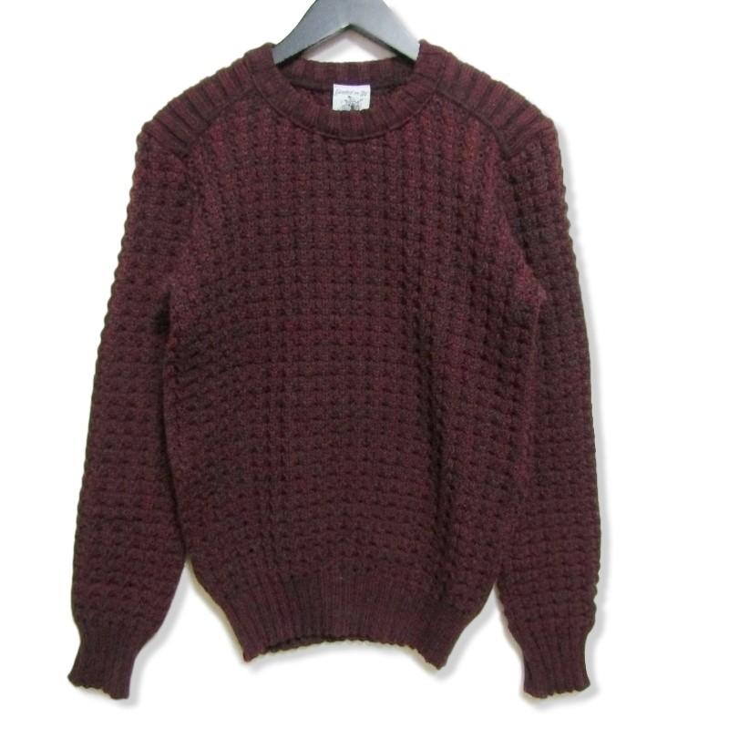 美品 S.N.S HERNING エスエヌエスハーニング フィッシャーマンセーター 