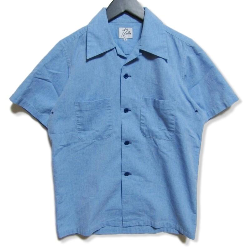 Needles ニードルス 半袖シャツ オープンカラー コットン チン  