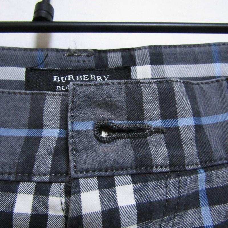 BURBERRY BLACK LABEL チェックパンツ　廃番品　79サイズ　綿 BURBERRY BLACK LABEL チェックパンツ 廃番品 79サイズ 綿