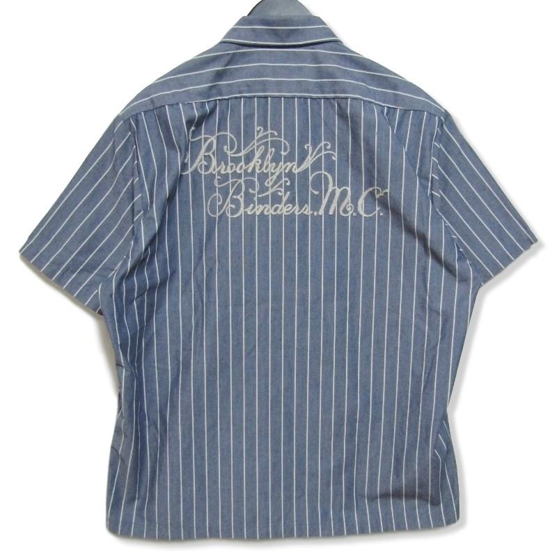 ショット 美品 schott mickey ダンガリーシャツ L ブルー Schott N.Y.C Disney ショット ディズニー ミッキーマウス T