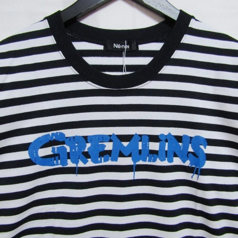 未使用 Ne-net × GREMLINS ネネット 半袖Tシャツ ボーダー ロンT NE81  