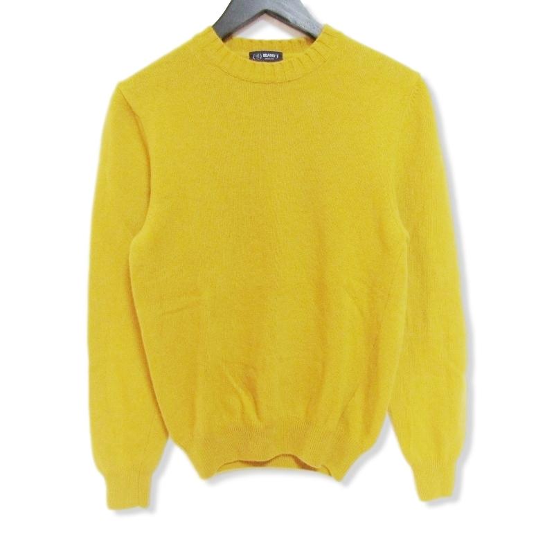 Beams F ビームス クルーネック ニット ウール イタリア製 イエロー 48 メンズ 中古 クラシック 通販 Yahoo ショッピング