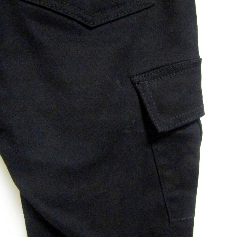 mnml ミニマル イージーカーゴパンツ ブラック S mnml ミニマル イージーパンツ ストレッチ デニム カーゴパンツ