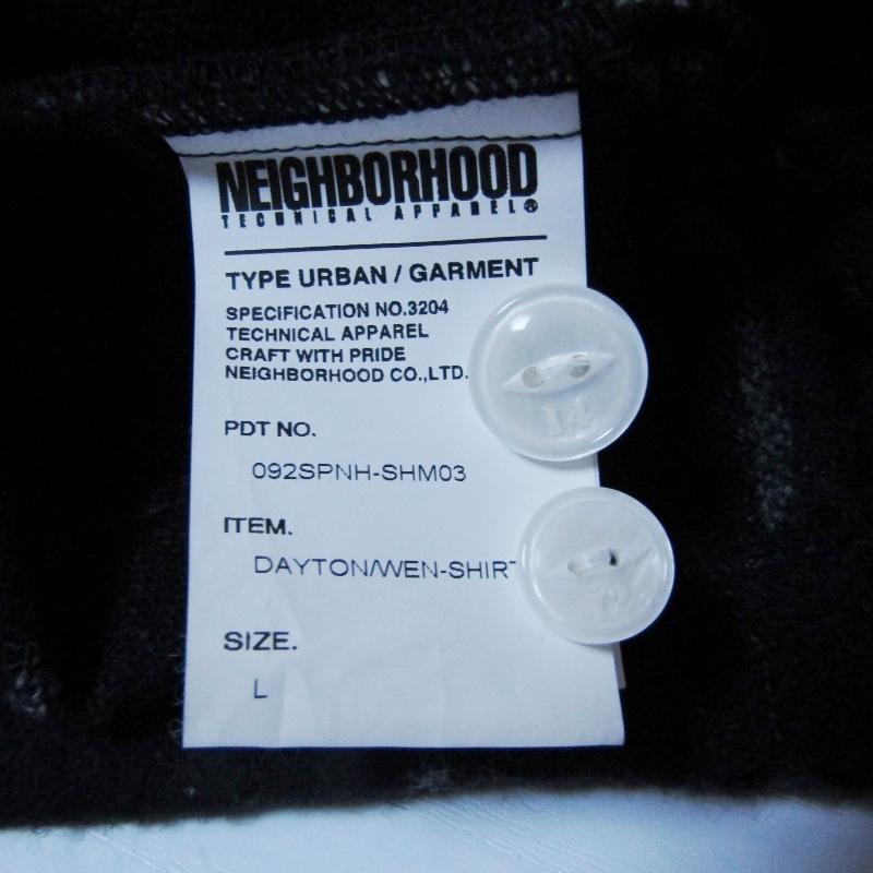 NEIGHBORHOOD ネイバーフッド 長袖シャツ チェック オープン