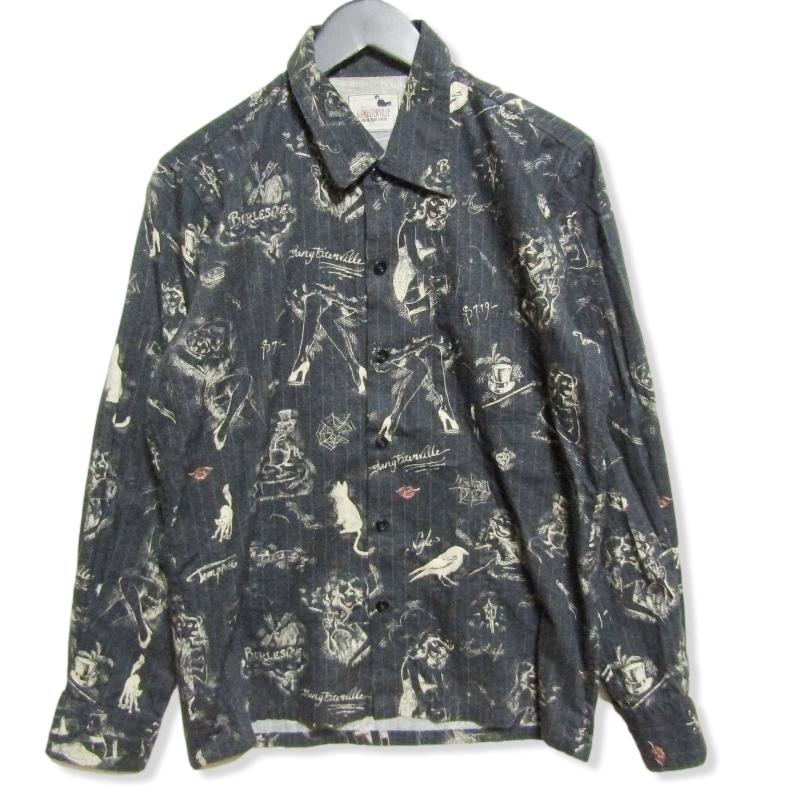 Gangsterville ギャングスタービル 長袖シャツ Burlesque Gsv 14 Aw 23 バーレスク 総柄 ブラック 黒 S メンズ 中古 27006328 27006328 クラシック 通販 Yahoo ショッピング