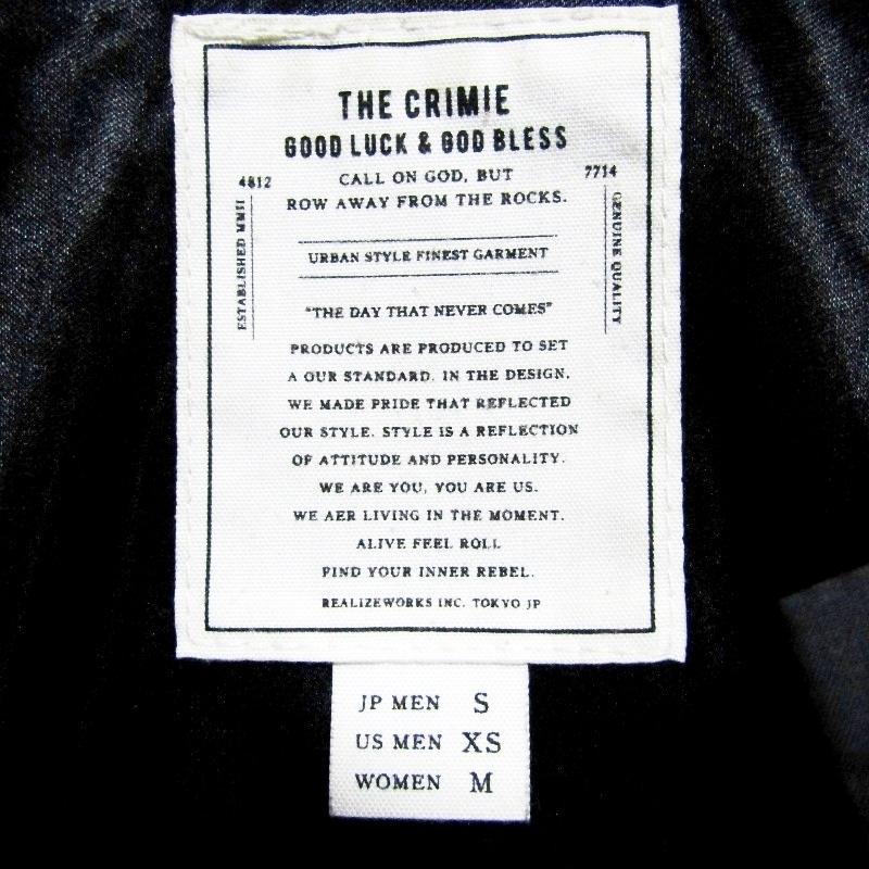 美品 CRIMIE クライミー スタジャン バックロゴ 白黒 M 美品 CRIMIE クライミー スタジャン バックロゴ 白黒 M CRIMIE