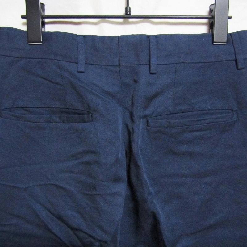 UMIT BENAN ウミットベナン スラックスパンツ リネン ネイビー