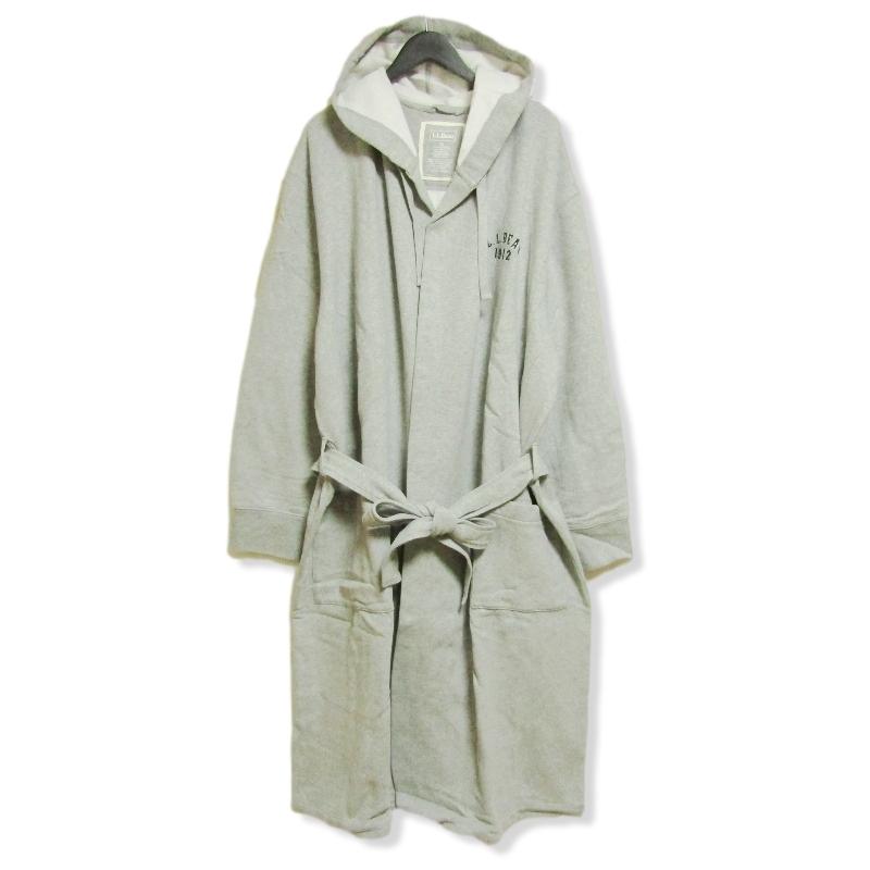 L.L.Bean 美品 エルエルビーン スウェットガウン 270923 グレー XL 