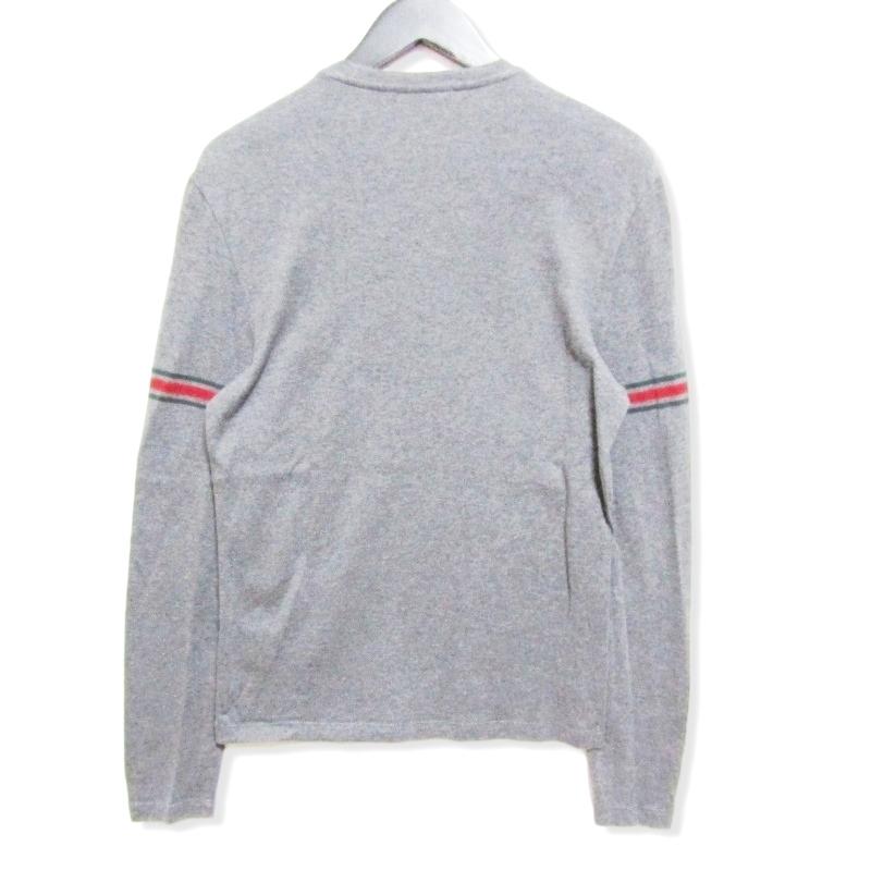 GUCCI カットソー　長袖　メンズ　L ネイビー　グレー 楽天市場】グッチ GUCCI ロンT ロングTシャツ メンズ 長袖