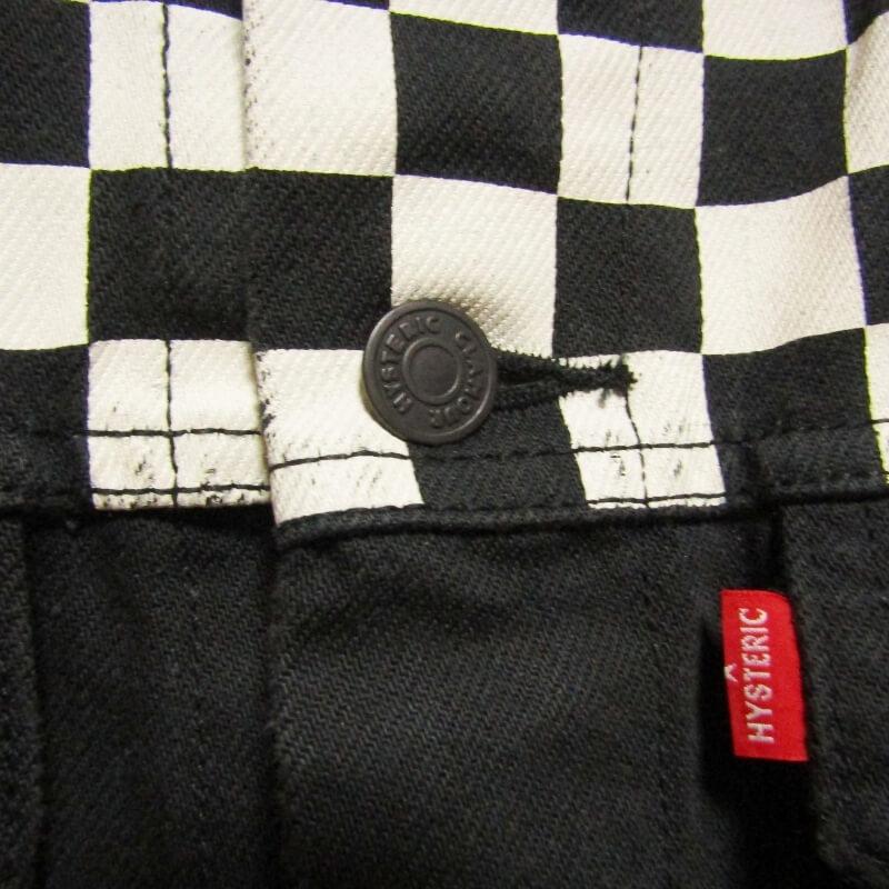 HYSTERIC GLAMOUR CHECKER デニム セットアップ ブラック