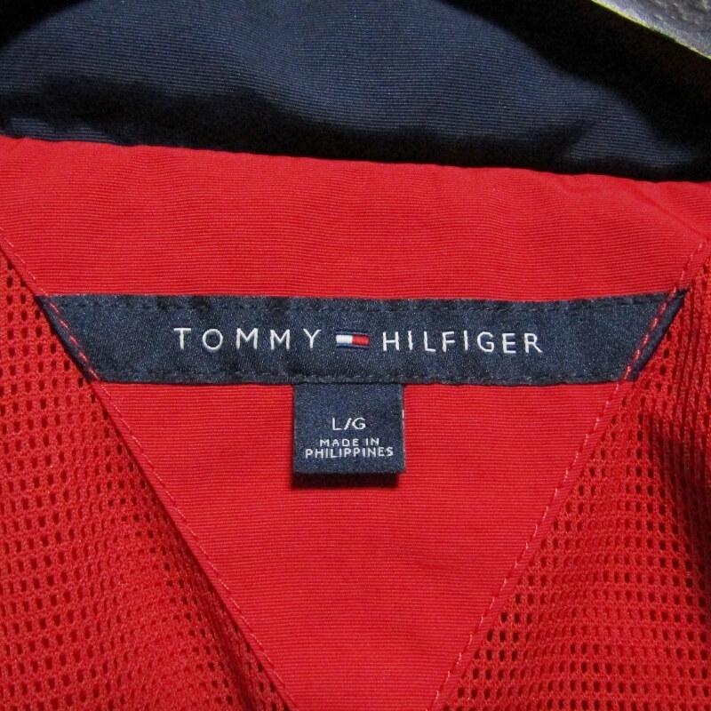 TOMMY HILFIGER トミーフィルフィガー ナイロンジャケット 147558 ジップ ブルゾン レッド 赤 L 27100178 :