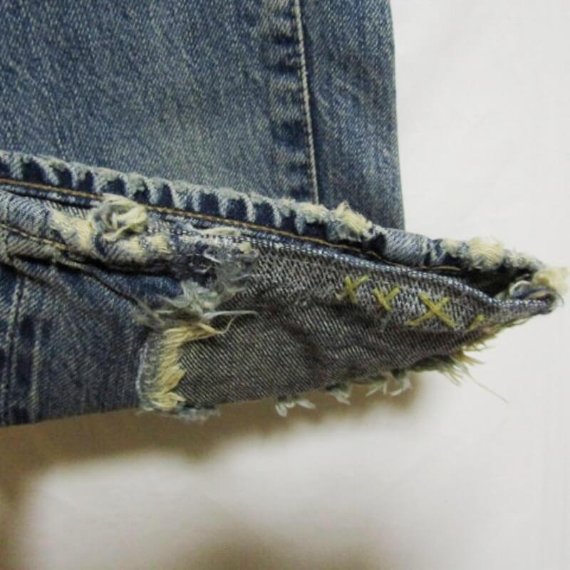 ★日本製 HYSTERIC GLAMOUR ダメージ加工 デニムパンツ HYSTERIC GLAMOUR ヒステリックグラマーHYSTERIC GLAMOUR