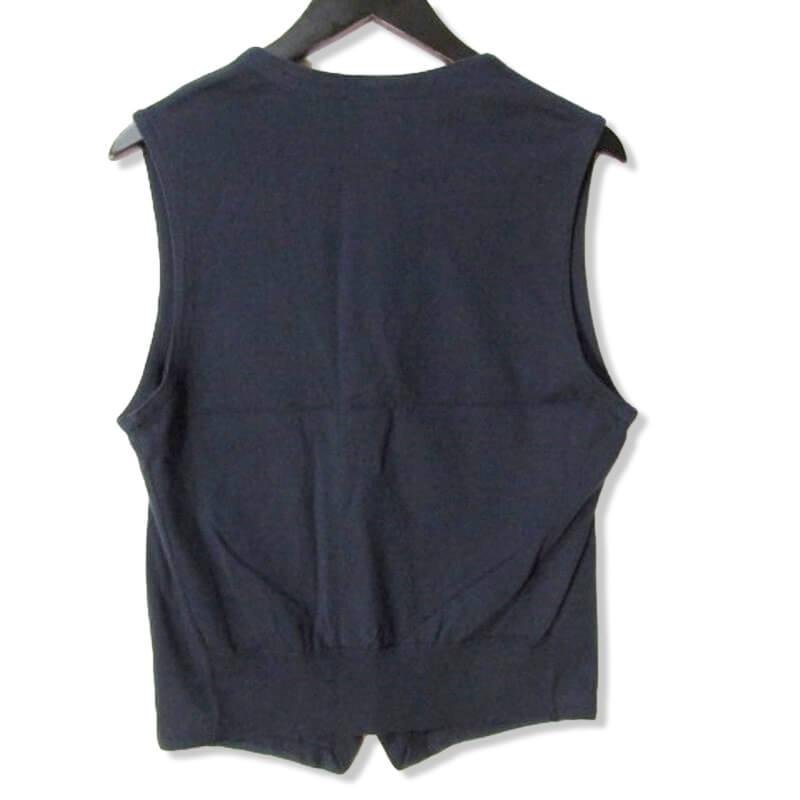 MADE IN ITALY Gran Sasso コットン ニット ジレ 48 MADE IN ITALY Gran Sasso コットン ニット ジレ 48