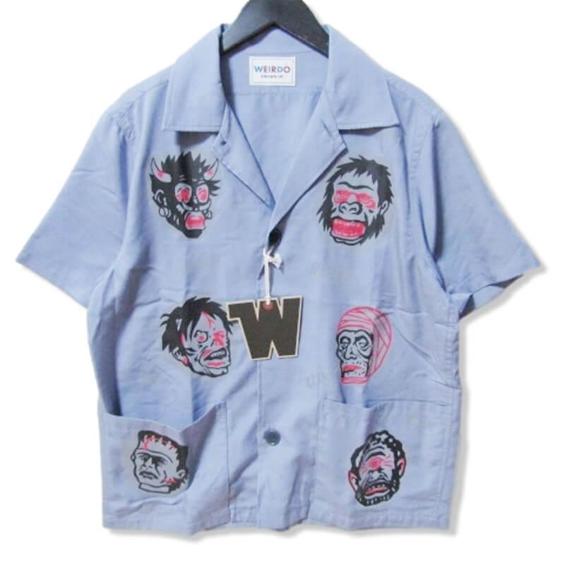 WEIRDO 未使用 ウィアード 半袖シャツ WRD-21-SS-16 NIGHT SHINE 