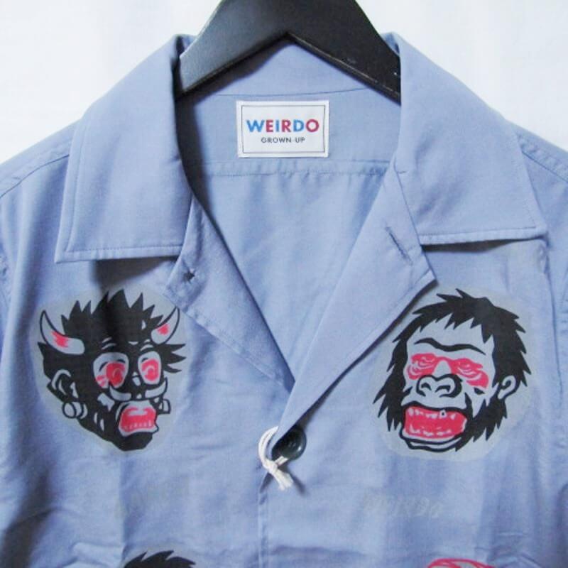 WEIRDO 未使用 ウィアード 半袖シャツ WRD-21-SS-16 NIGHT SHINE 
