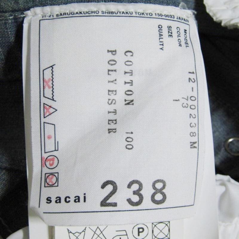 Sacai デニムシャツ 12-00238 ダークブルー Sacai デニムシャツ 12-00238 ダークブルー - メルカリ