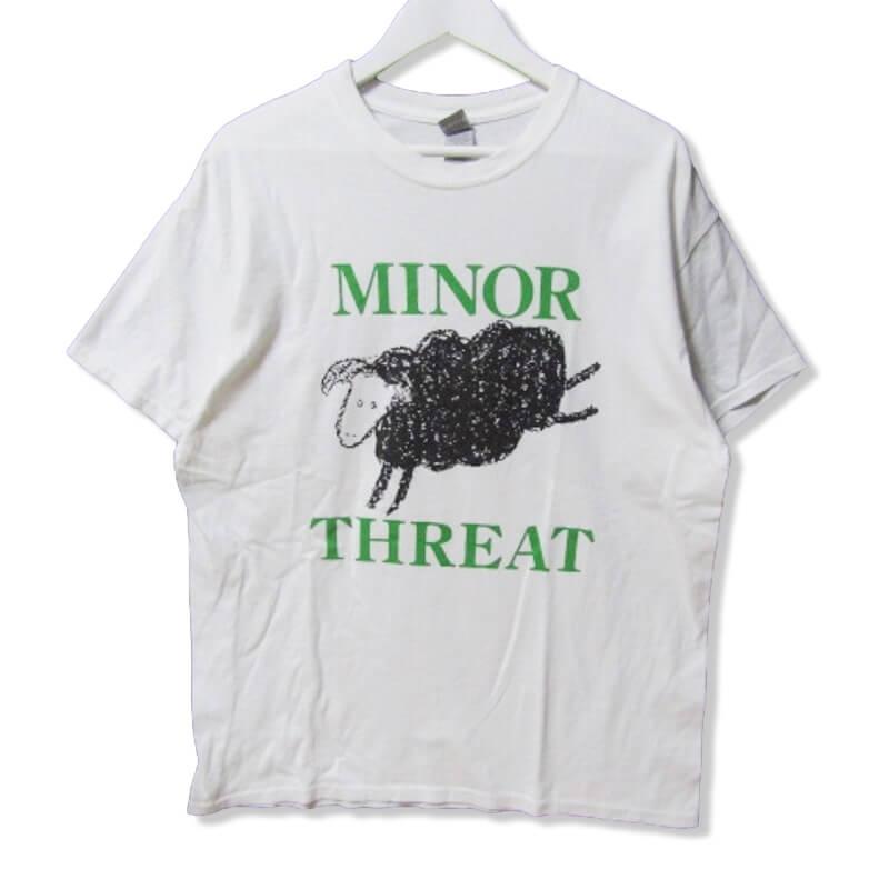 未着用：Minor Threat マイナースレット ヴィンテージ バンドTシャツ 80年代 マイナー・スレット バンド Tシャツ ｜ MINOR THREAT
