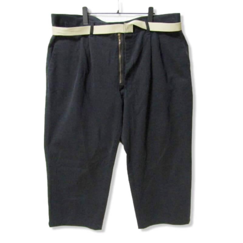 MAISON EUREKA ネイビー チノパン ベルト付き