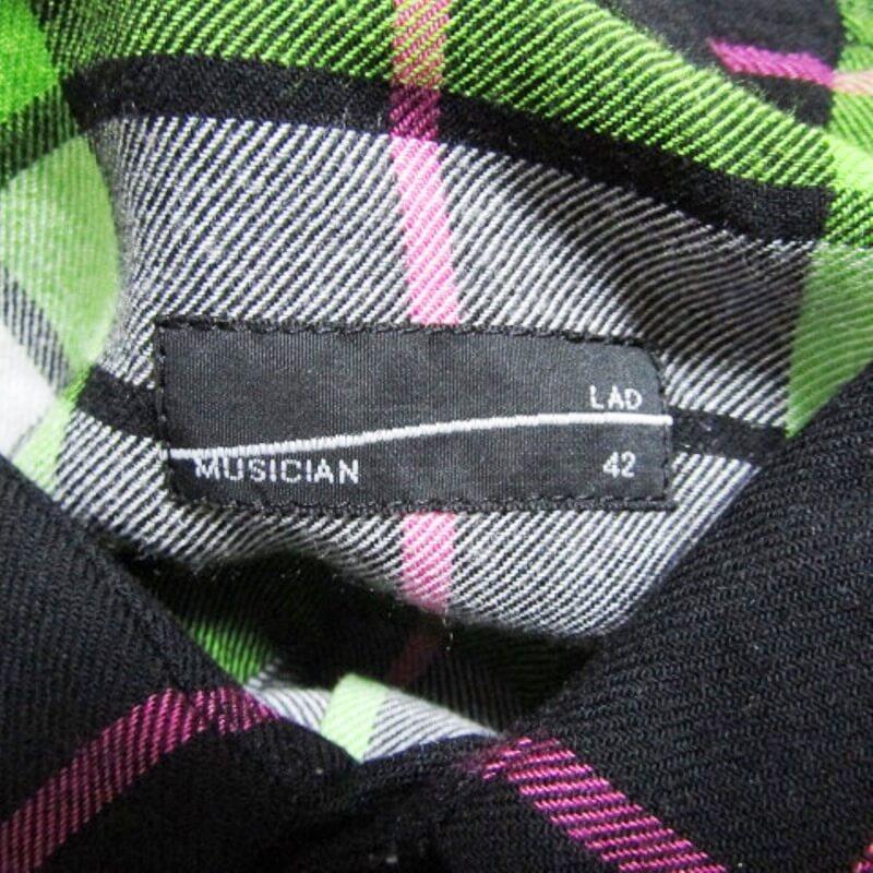LAD MUSICIAN ラッドミュージシャン 長袖チェックシャツ 2119-124 19SS