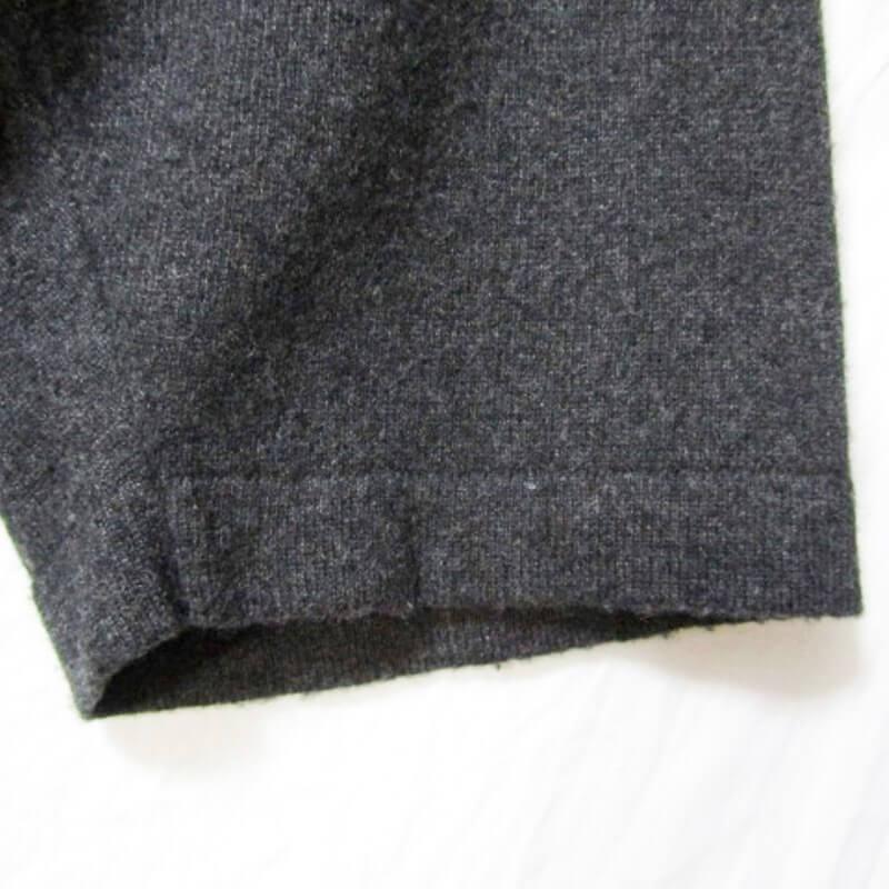 COMOLI カシミヤメッシュフットボールニット