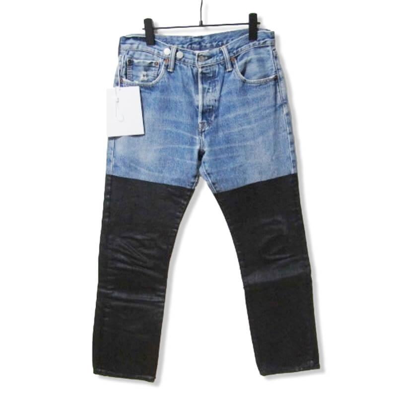 未使用 BASICKS ベイシックス デニムパンツ S0-0602LV ハートステッチ 