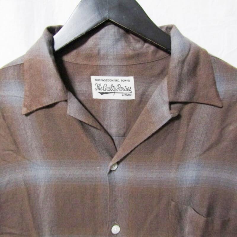 ワコマリアシャツ WACKO MARIA ワコマリア 長袖シャツ 23SS-WMS-OC10 OMBRE CHECK OPEN