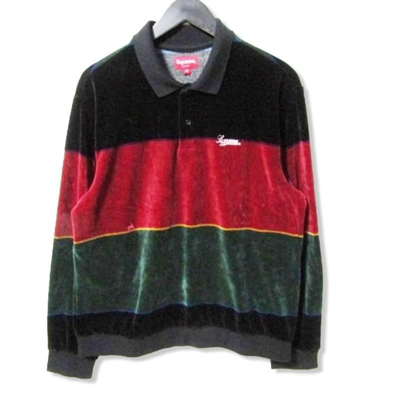 Supreme シュプリーム 長袖ベロアシャツ 19AW Stripe Velour L/S Supreme シュプリーム 長袖ベロアシャツ 19AW Stripe Velour L/S