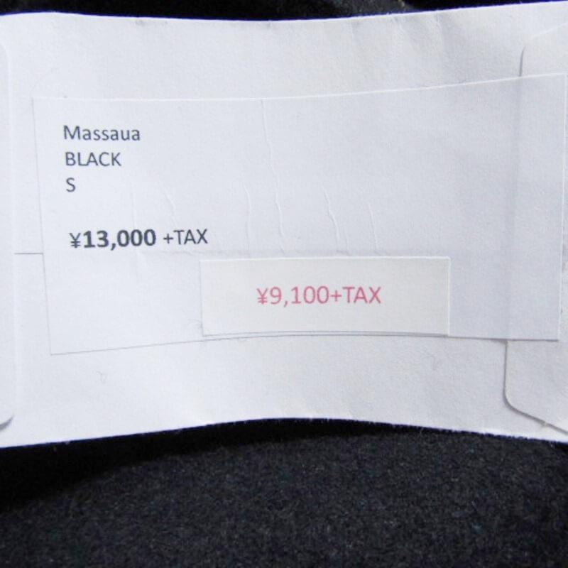 美品 MASSAUA マッサワ コート COAT ジャケット ウール ポリエステル ナイロン イタリア製 ブラック 黒 S タグ付き  27105853｜classic｜08