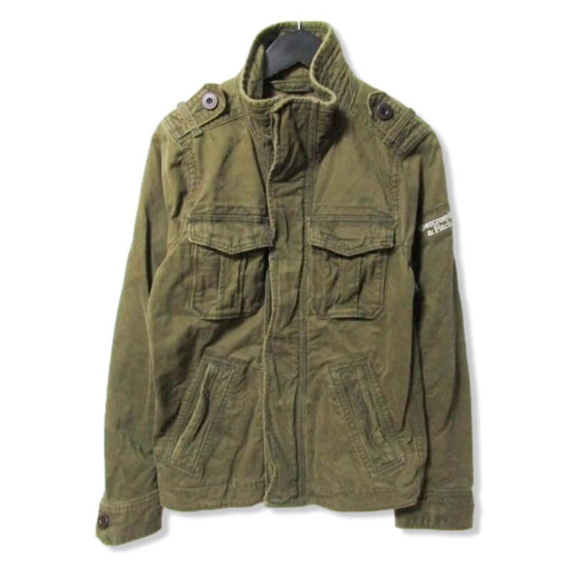 Abercrombie & Fitch アバクロンビー&フィッチ ミリタリージャケット コットン 0 カーキ S 27105860 