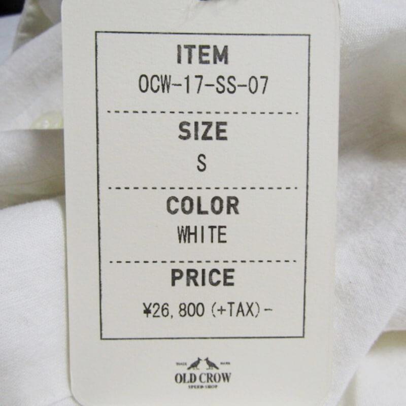 オールドクロウ　半袖シャツ 未使用 OLD CROW オールドクロウ 半袖シャツ OCW-17-SS-07