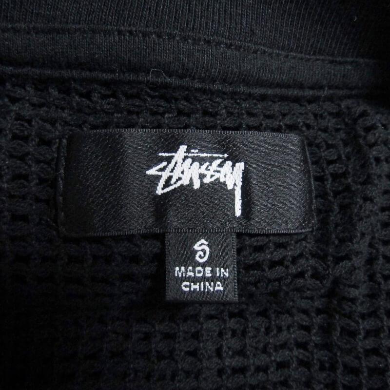 STUSSY ステューシー 長袖メッシュTシャツ Pigment Dyed Cotton Mesh