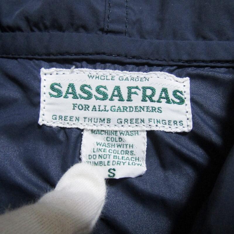 SASSAFRAS アノラックパーカー アノラックパーカ ユニセックス 4054－14 ミルスグリーン