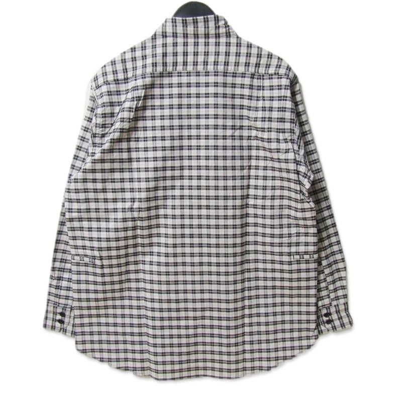 未使用 SASSAFRAS ササフラス ガーデニング アット ナイトシャツ Gardening At Night Shirts 長袖チェックシャツ 白 黒 S 27107532 未使用 SASSAFRAS ササフラス ガーデニング アット ナイトシャツ Gardening At Night Shirts 長袖チェックシャツ 白 黒 S 27107532