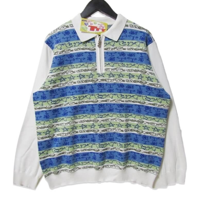 TTT MSW ニットポロ 23SS Graffiti Knit Polo TTT MSW ニットポロ 23SS Graffiti Knit Polo