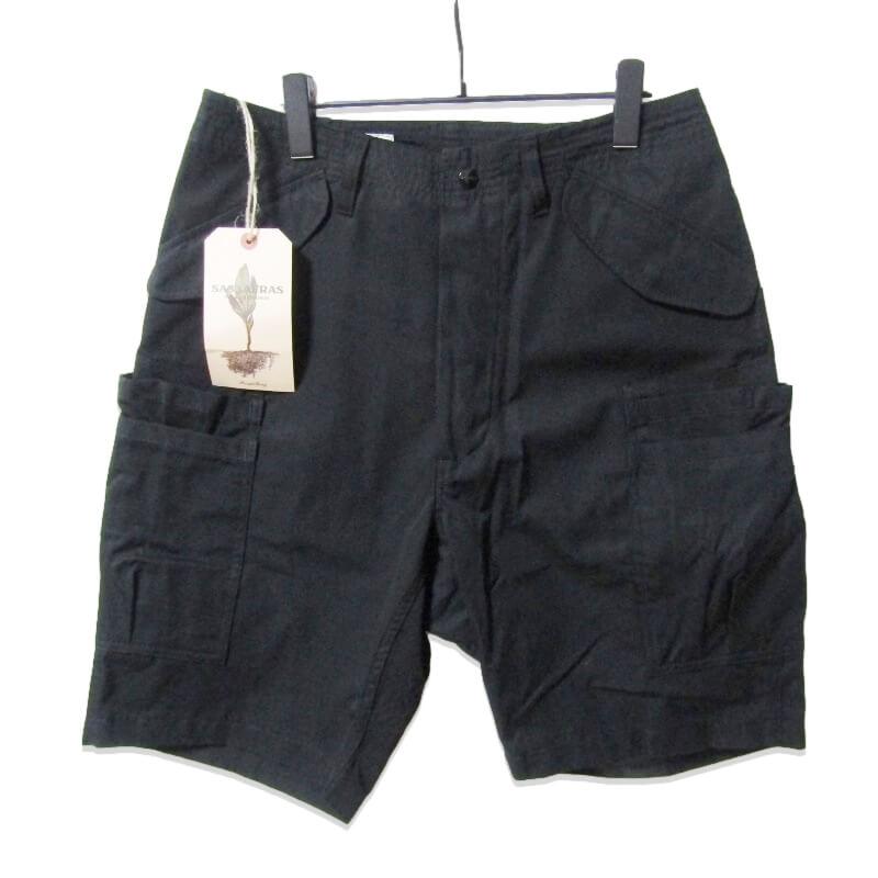 SASSAFRAS / Overgrown Pants/ショートパンツ/M/コットン/KHK/SF-242139 SASSAFRAS 未使用 ササフラス オーバーグロウン ショーツ SF-242139