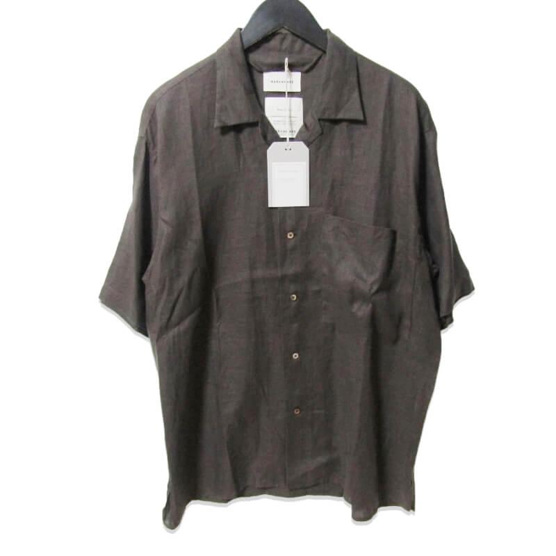 美品 MARKAWARE マーカウェア 半袖オープンカラーシャツ A21B-05SH01B 