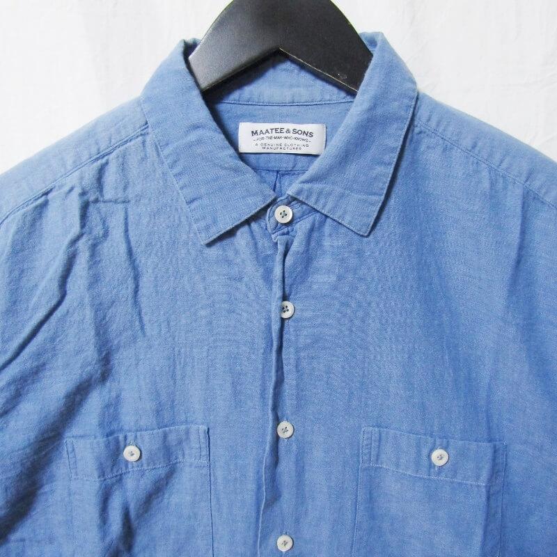 MAATEE&SONS マーティーアンドサンズ 長袖シャンブレーシャツ MAATEE&SONS マーティーアンドサンズ 長袖シャンブレーシャツ