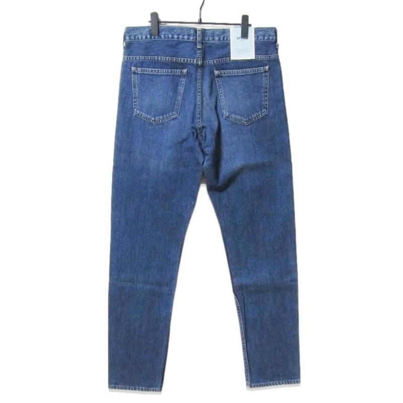 未使用 SERGE サージ デニムパンツ USED加工 テーパード 日本製 ライト 