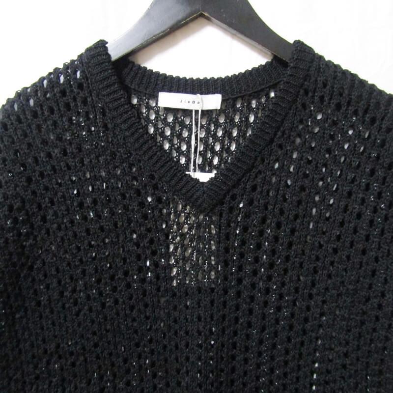 JieDa / 24SS/タグ付き/ニットベスト(薄手)/2/コットン/GRY/JIE-24S-KN03// 未使用 Jieda ジエダ メッシュ ニット ベスト Jie-24S-KN03 KNIT VEST