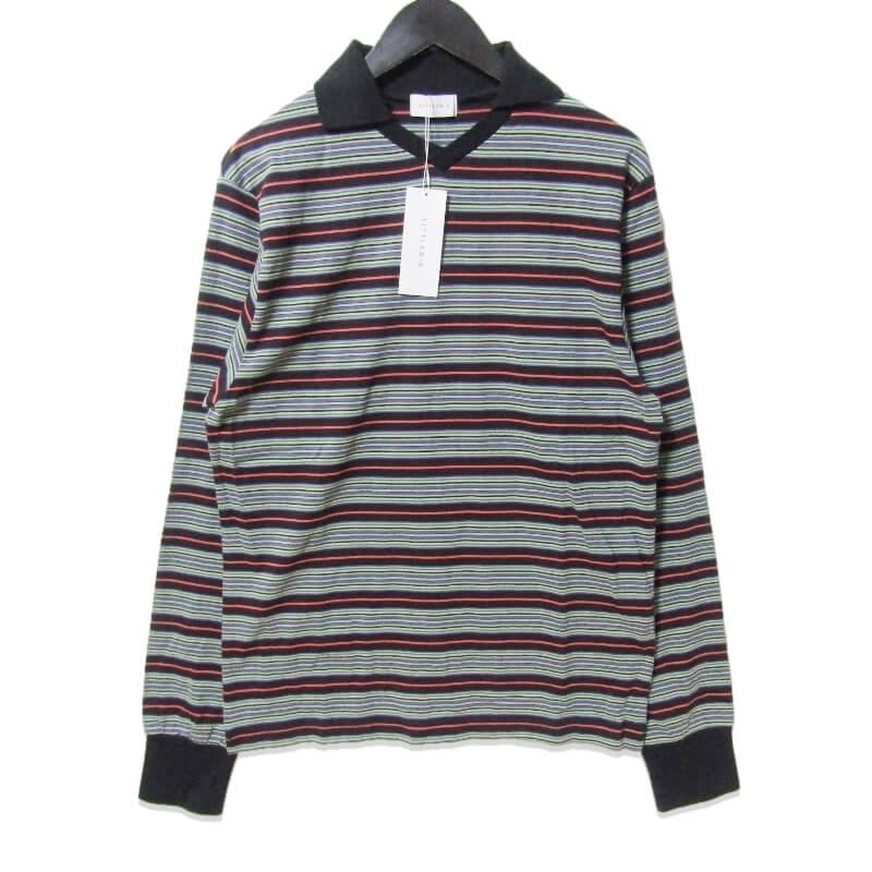 未使用 LITTLEBIG リトルビッグ 長袖シャツ LB241-CS01 BORDER POLO CS 