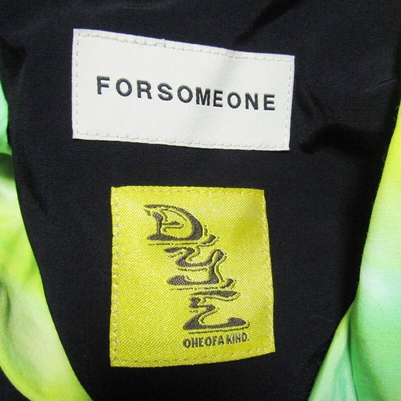FORSOMEONE フォーサムワン 半袖ボーリングシャツ タイダイ レーヨン 