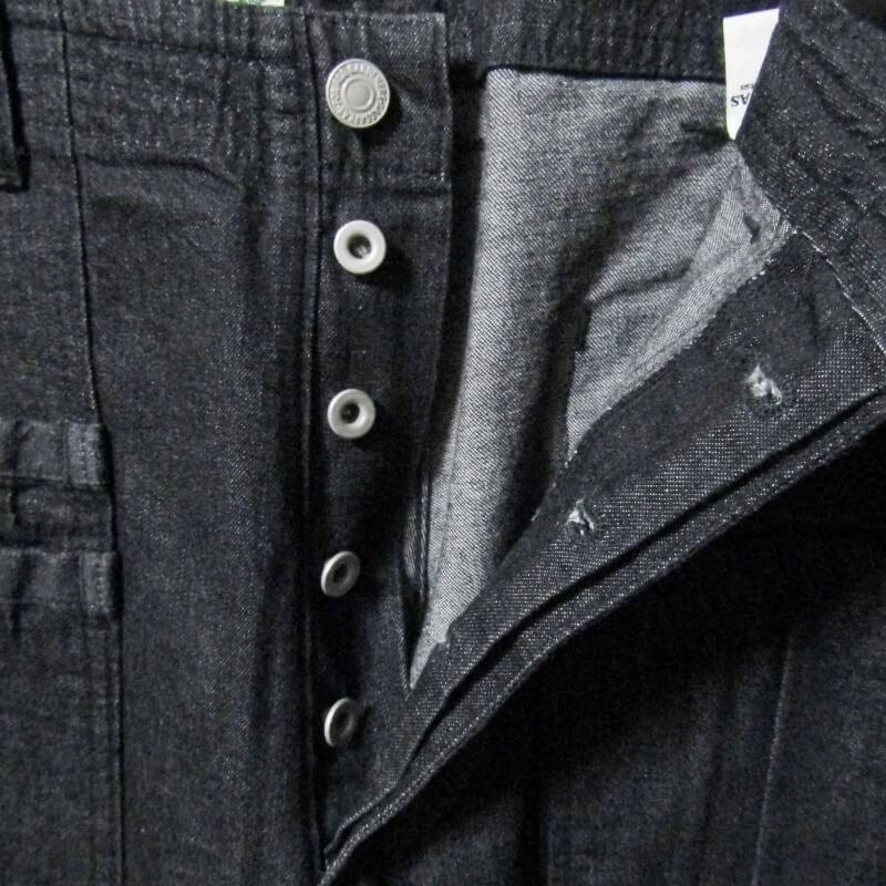 SASSAFRAS ササフラス デニムパンツ Overgrown Fatigue Pants オーバー 