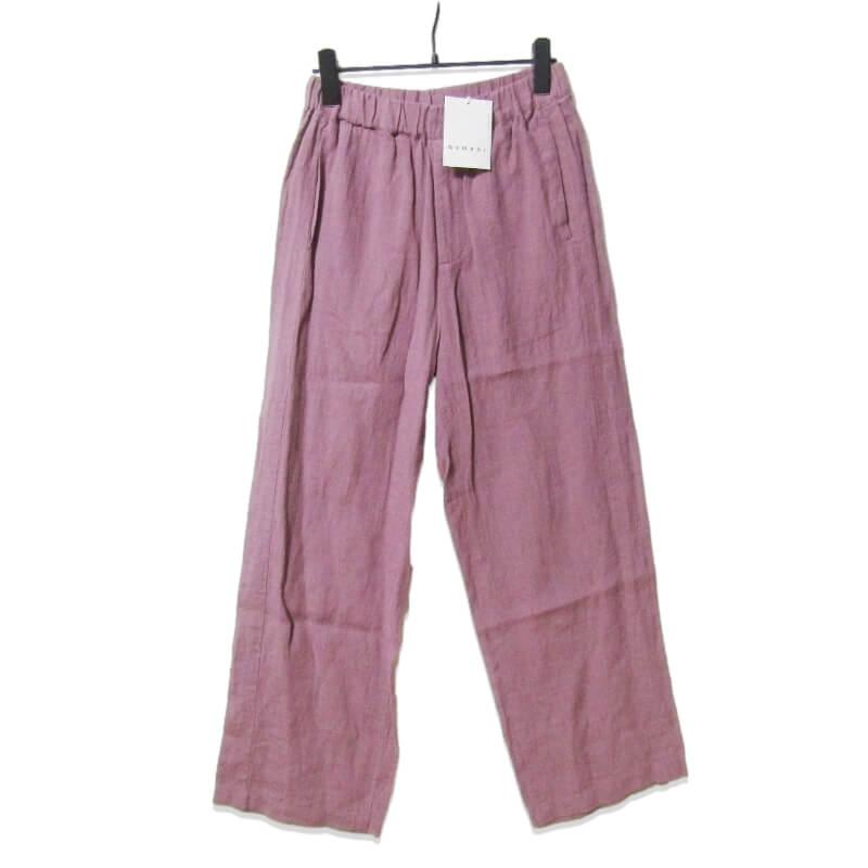 未使用 QUWAGI クワギ 20SS リネンサイドストライプパンツ QWG20SS003 